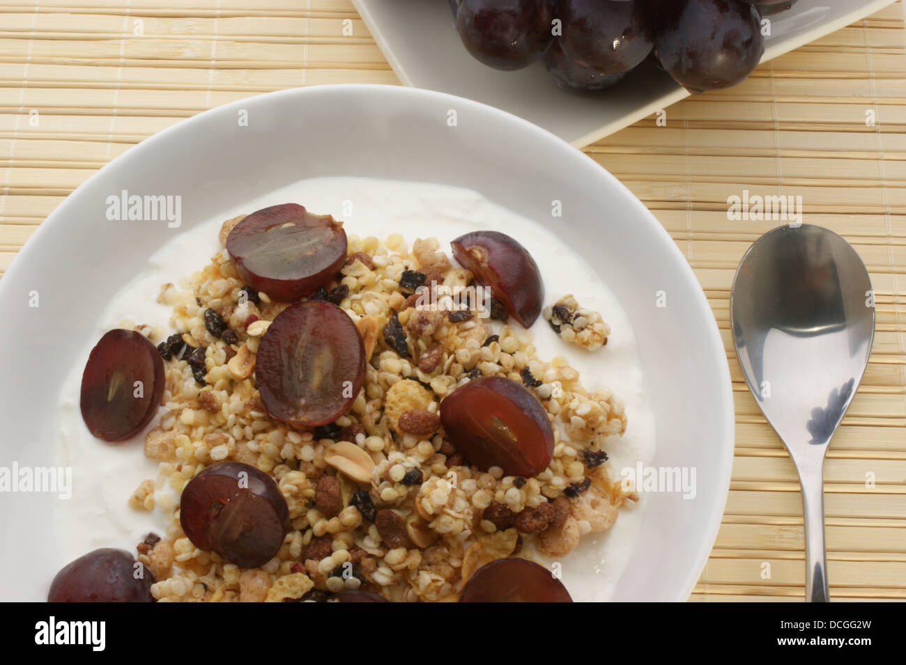 Muesli in the morning keeps you slim and fit Stock Photo Alamy