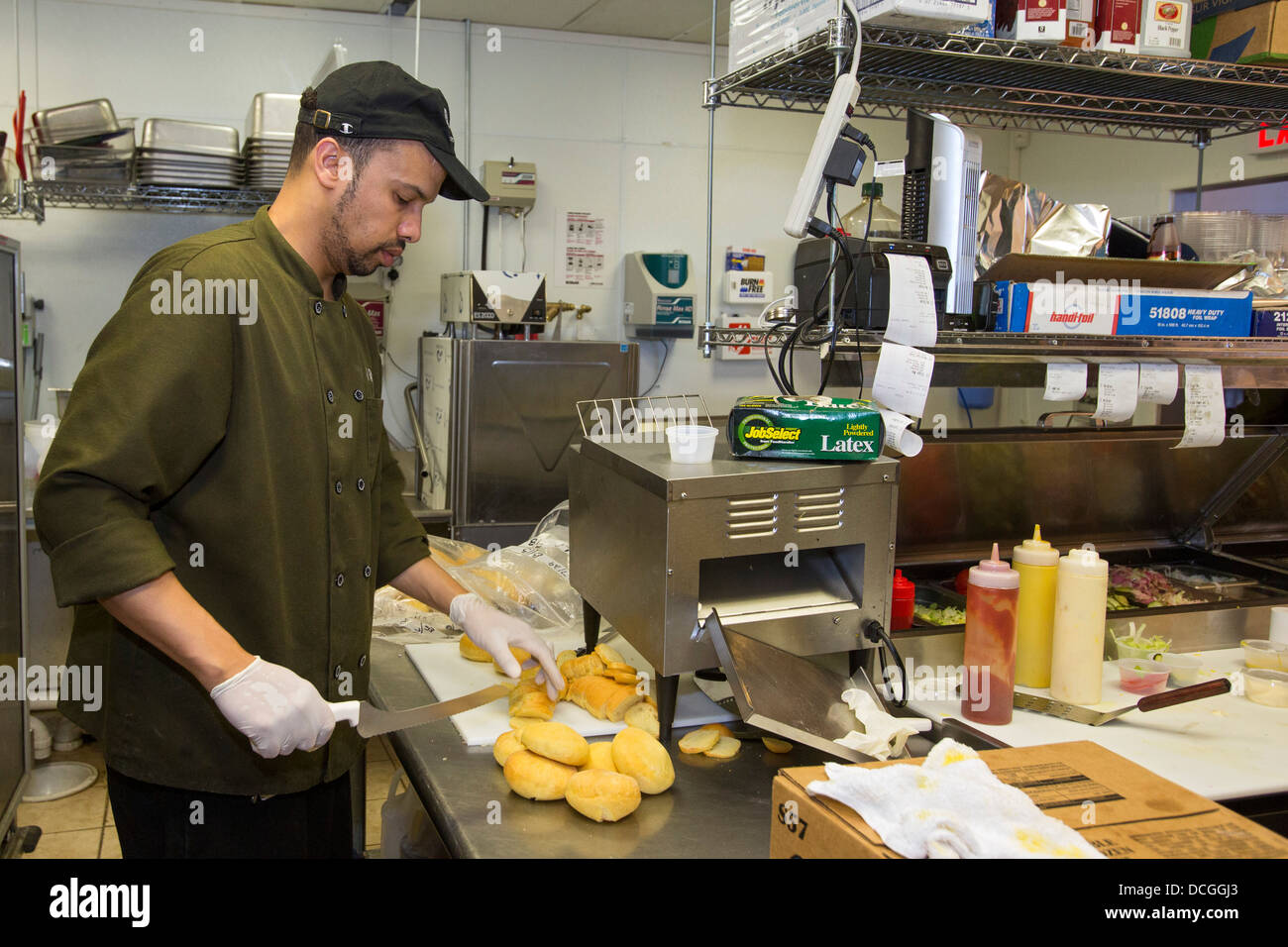 Fast food worker hires stock photography and images Alamy
