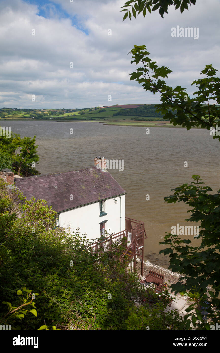 Dylan Thomas Boathouse, Laugharne, Wales Stock Photo