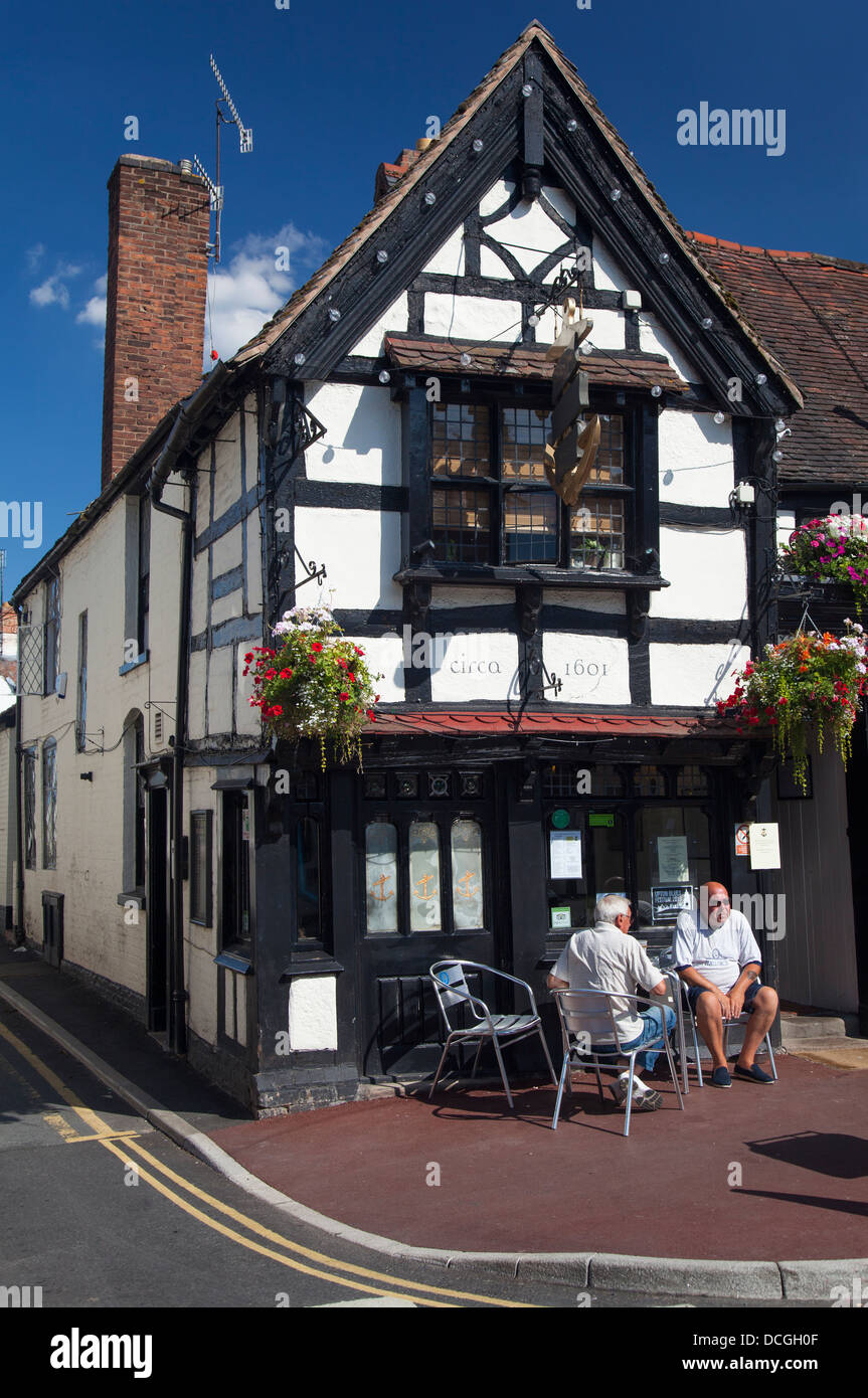 Ye Olde Anchor Inn, Uptonupon Severn, Worcestershire, England Stock