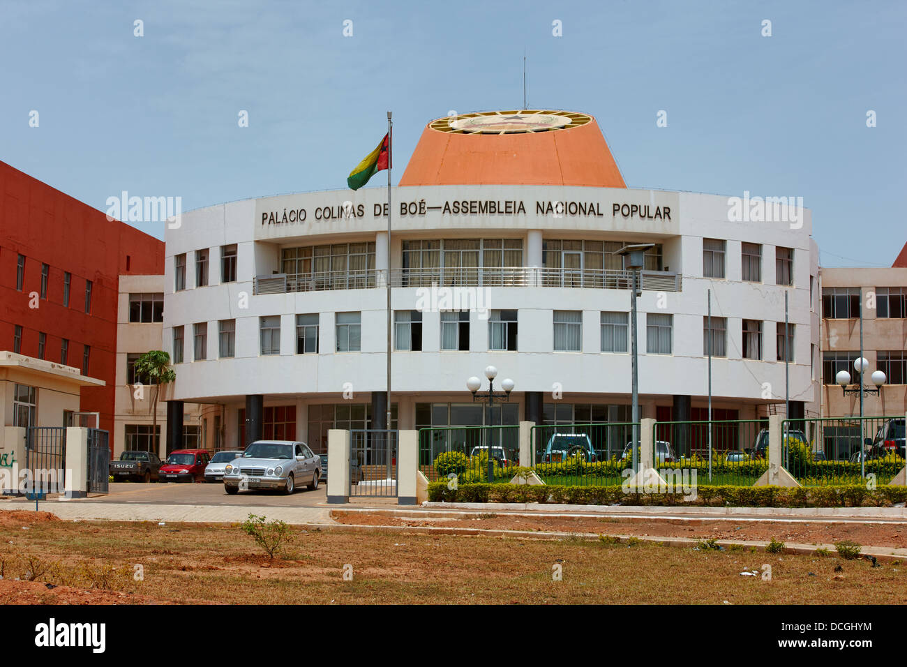 Palacio Colinas De Boe-Assembleia Nacional Popular (National Assembly Palace), Bissau, Guinea-Bissau, Africa Stock Photo