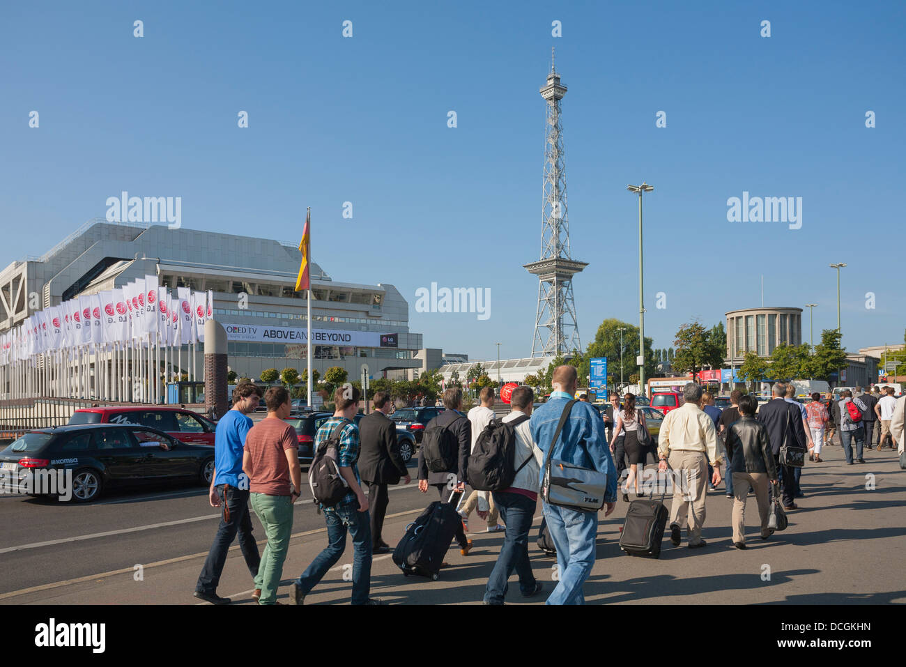 ICC and Radio Tower during trade fair IFA exhibition Funkausstellung