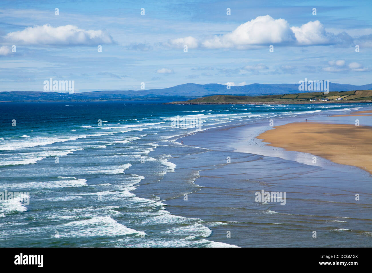 Waves On Beach; Bundoran, County Donegal, Ireland Stock Photo