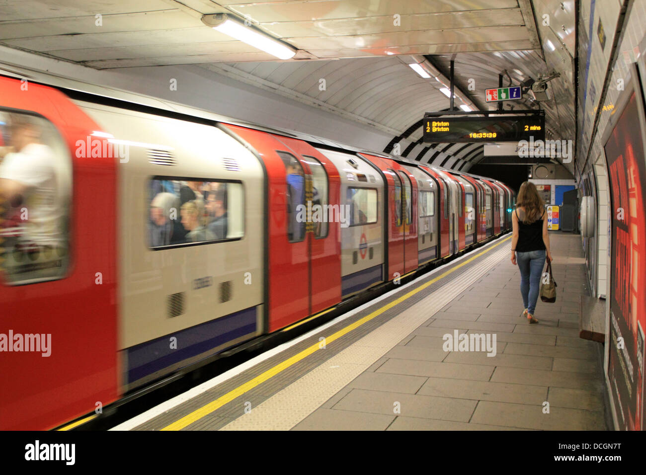 Green Park underground station, London England UK. Stock Photo