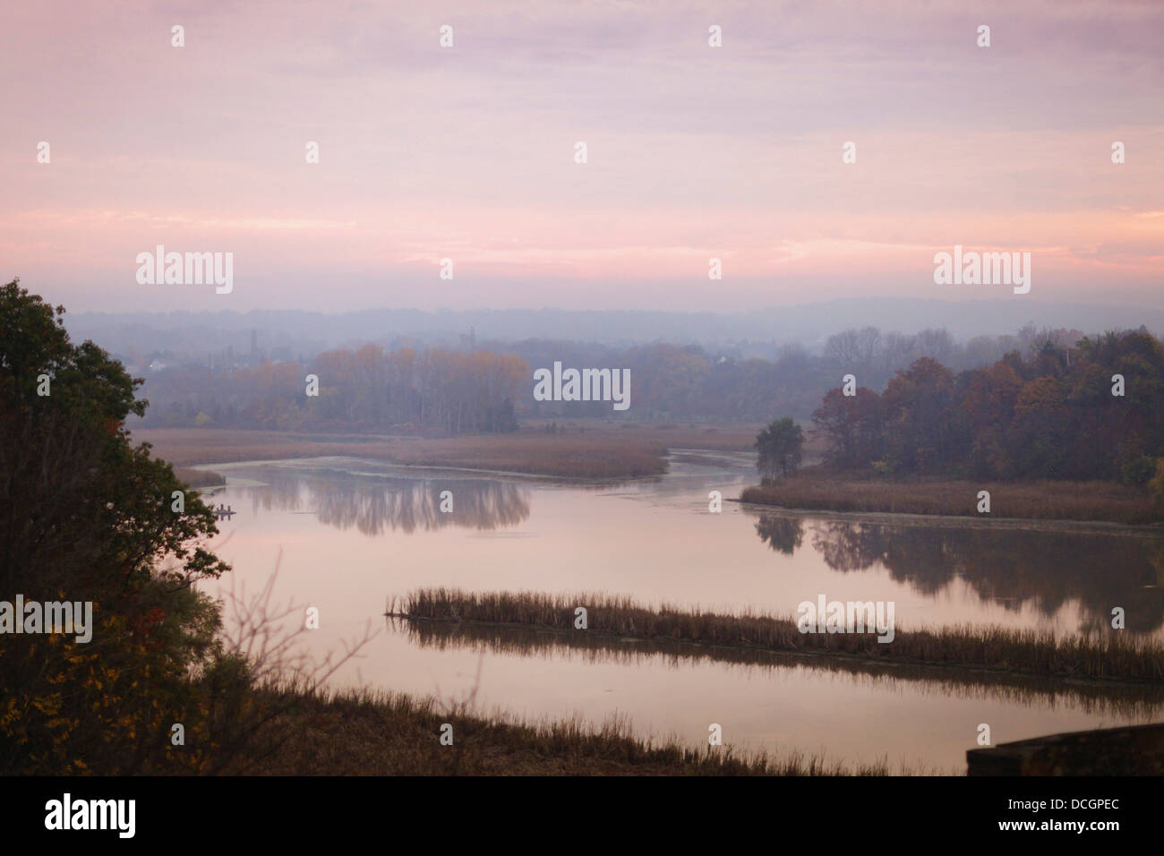 Tranquil river sunset jordan hi-res stock photography and images - Alamy