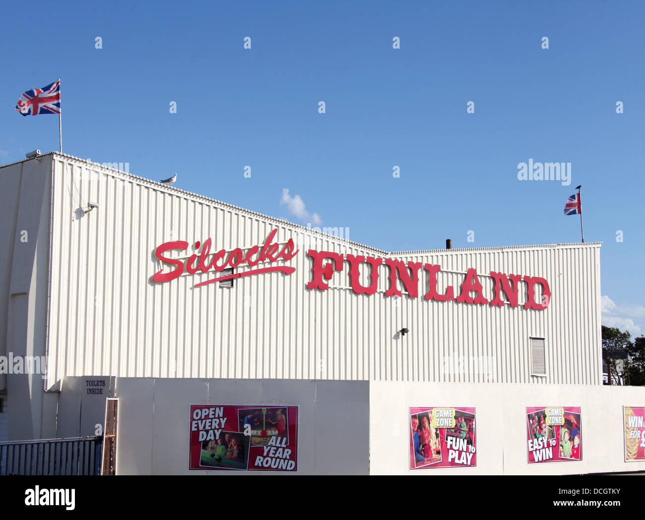 Silcocks FUNLAND in the seaside resort of Southport Stock Photo