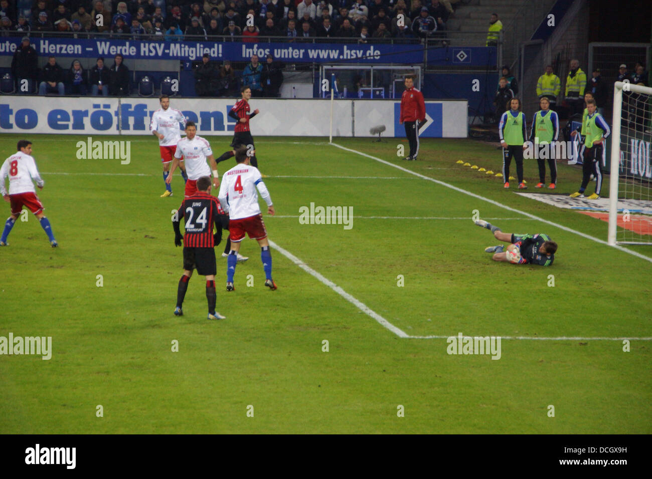 The football player Rene Adler from the team Hamburger Sportverein HSV