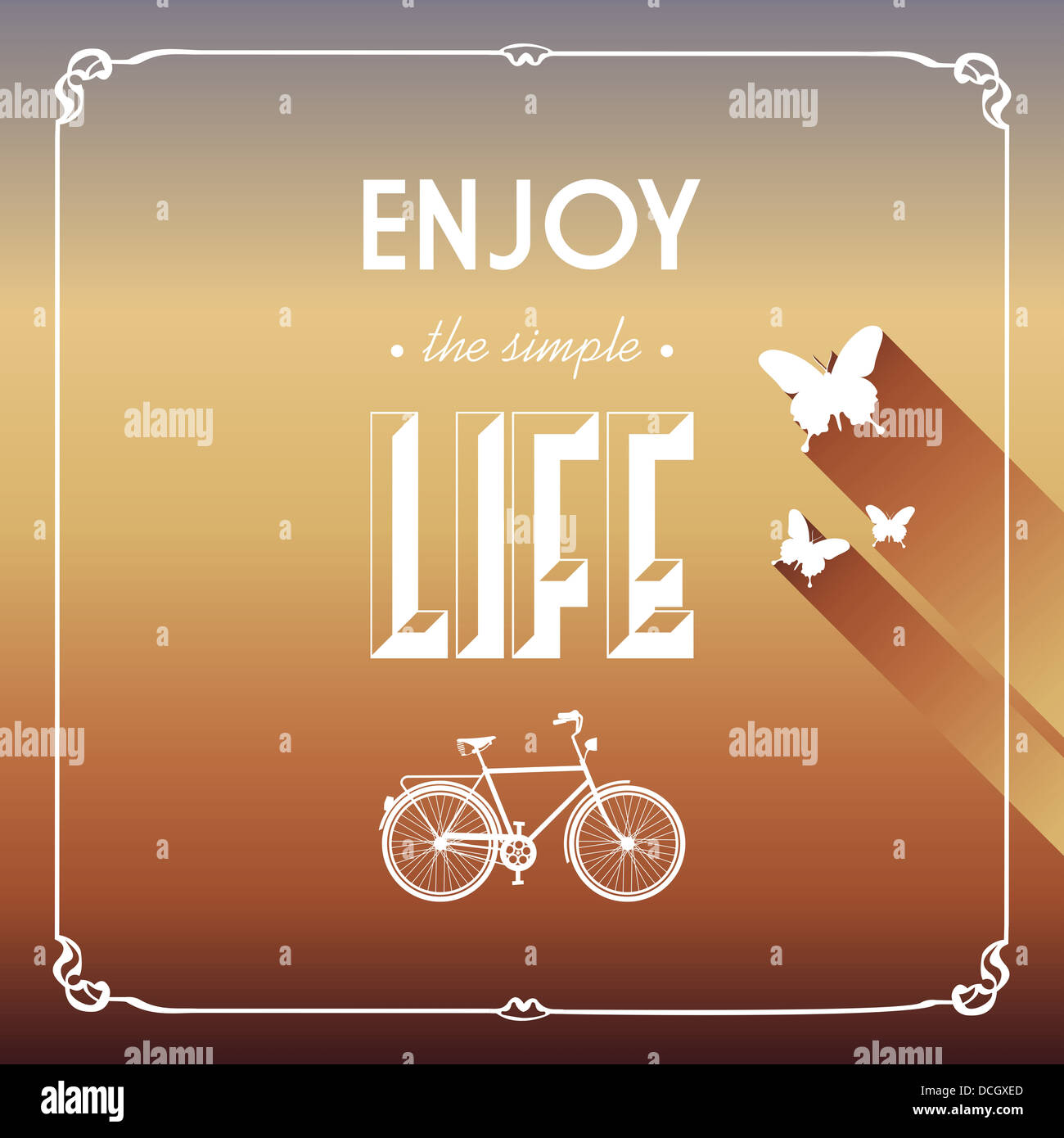 Life is a journey enjoy the ride Royalty Free Vector Image