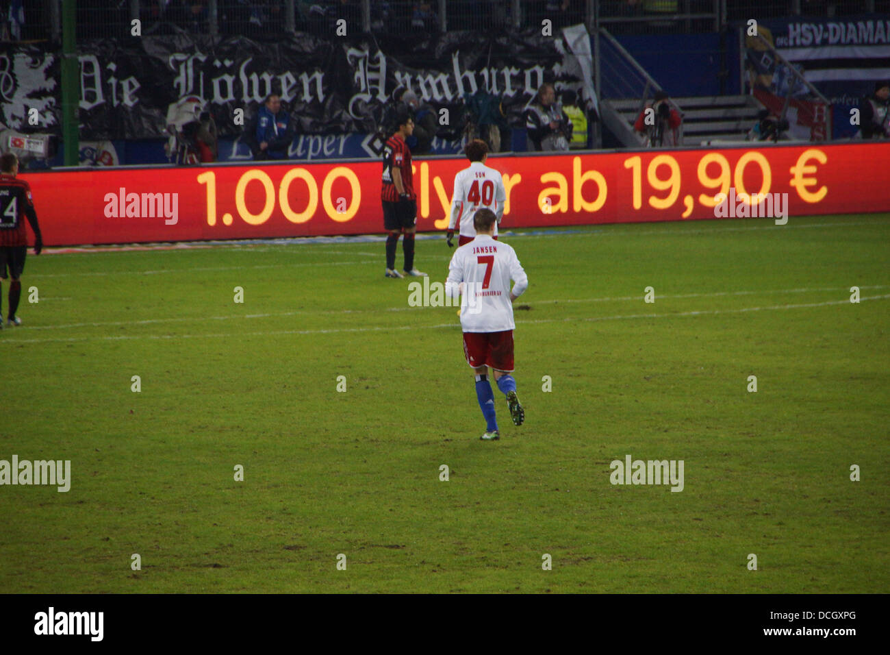 The football player Marcell Jansen from the team Hamburger Sportverein HSV Hamburg Stock Photo