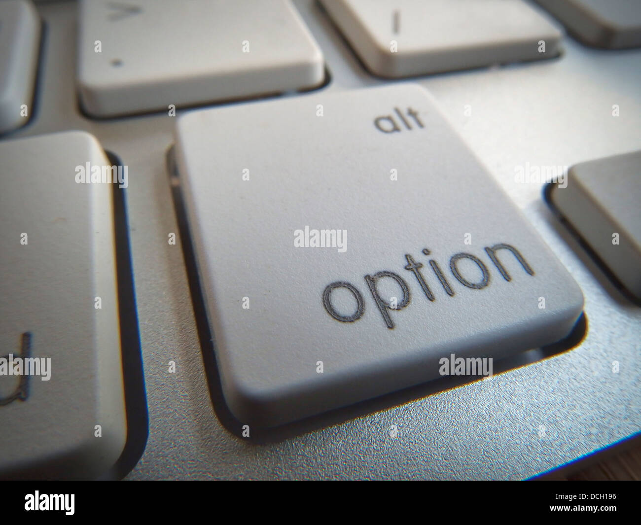 Keyboard, option buttons Stock Photo