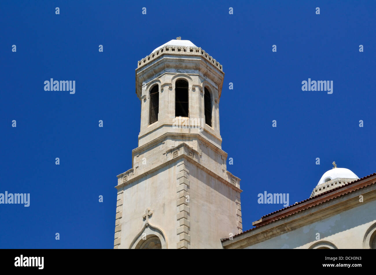 detail dome greek orthodox cathedral ayia napa agios church Limassol Lemesos Cyprus Stock Photo