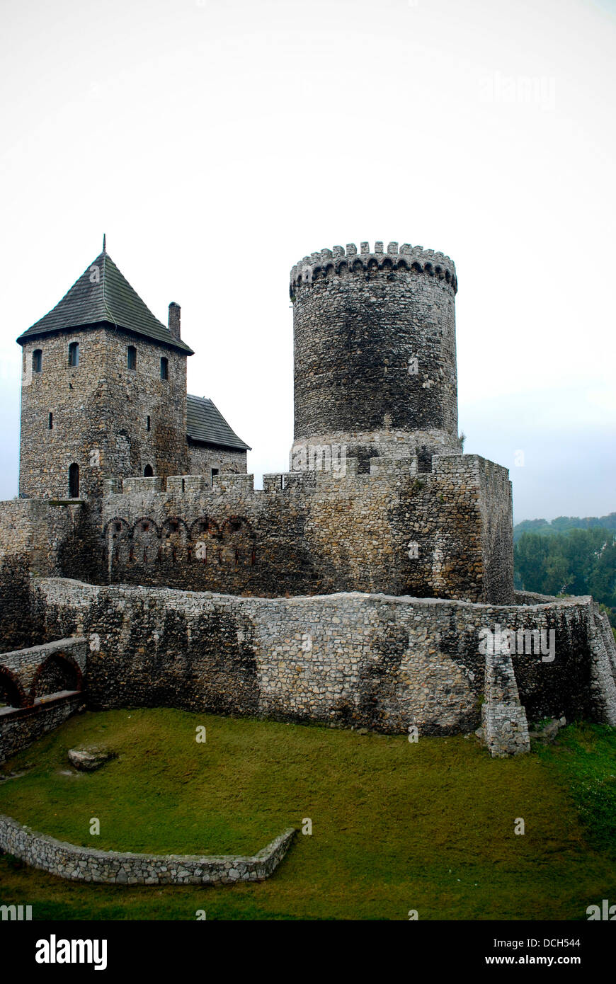 Old, historical, medieval castle in Bedzin, Poland. Stock Photo