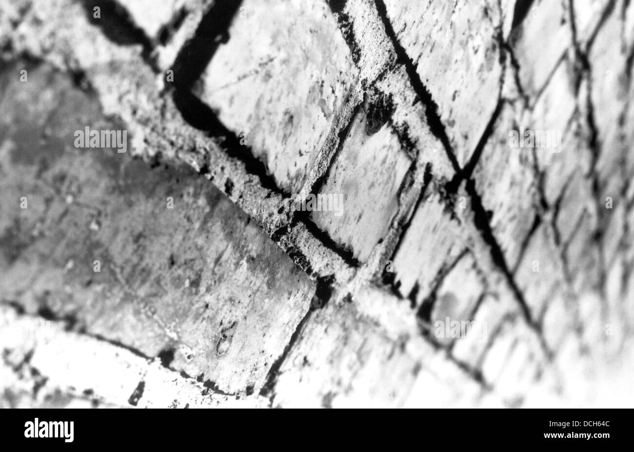 Retro black and white brick wall background or texture Stock Photo - Alamy