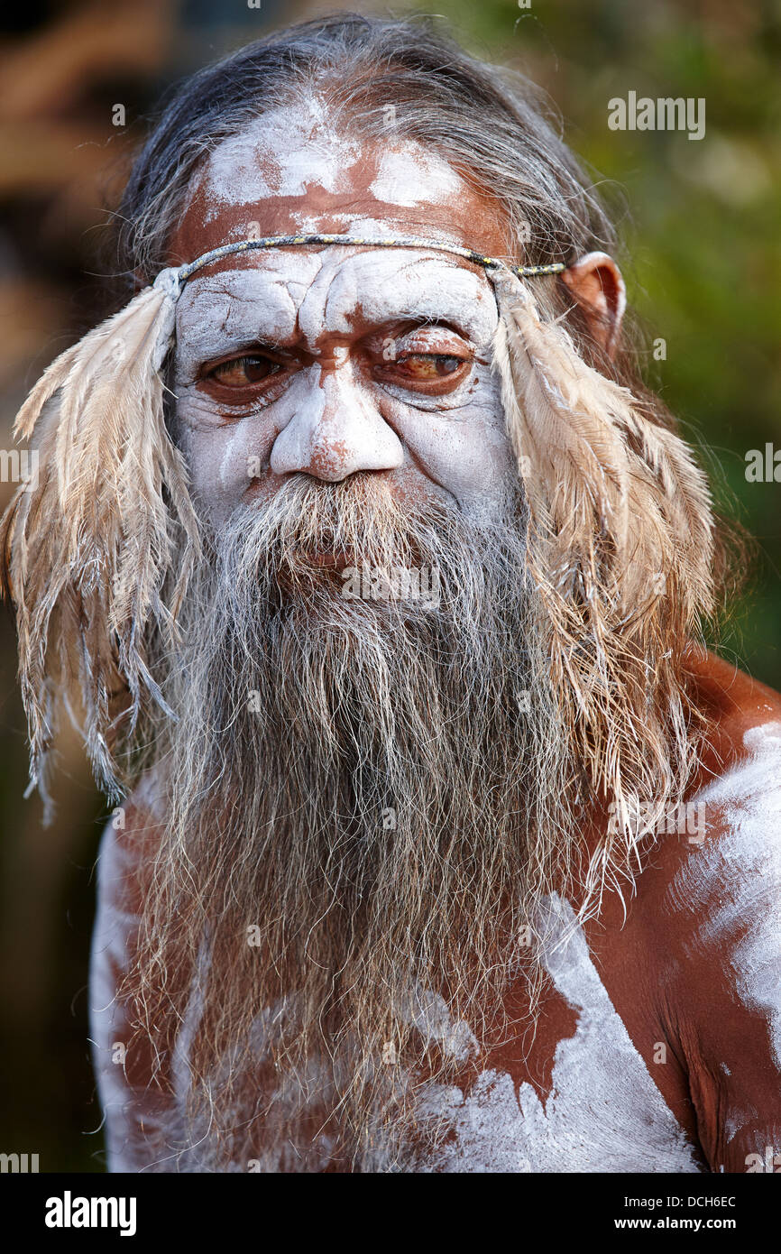 Aboriginal elder, Australia Stock Photo