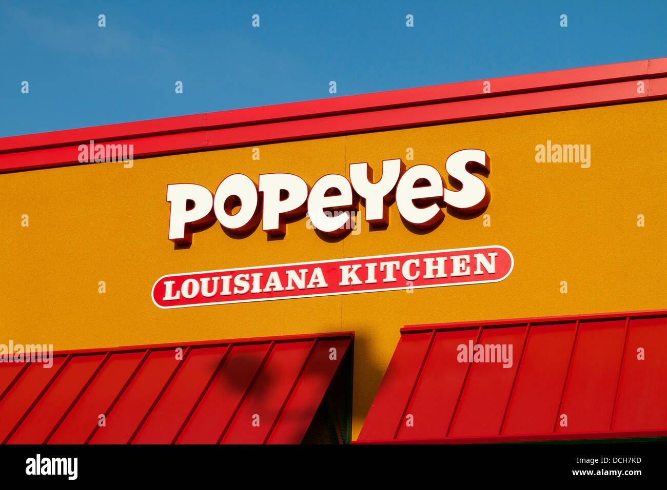 Popeyes Louisiana Kitchen, restaurant in California .With a "New