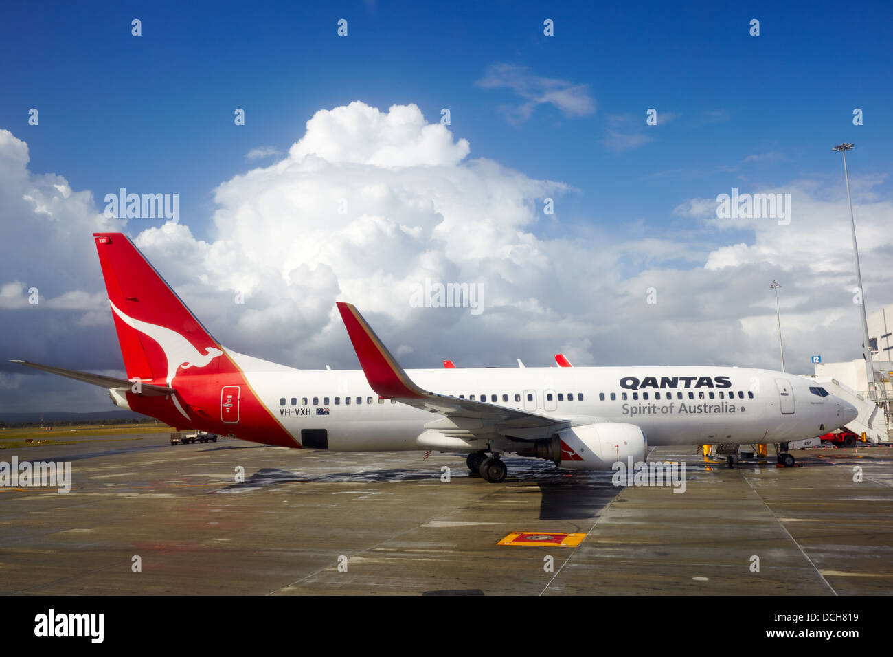 Qantas Plane Stock Photo