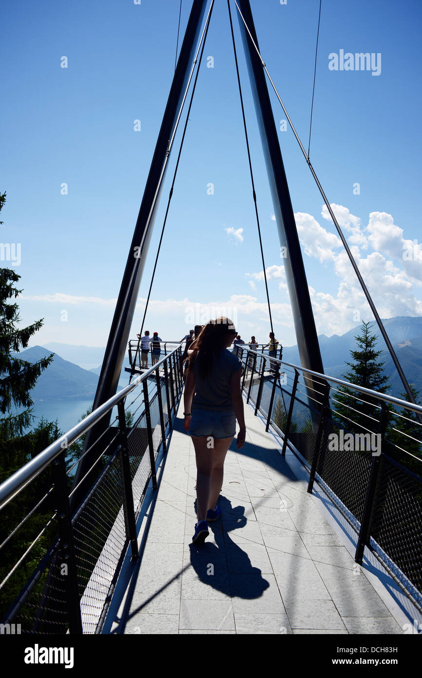 Cardada observation platform in switzerland hi-res stock photography ...