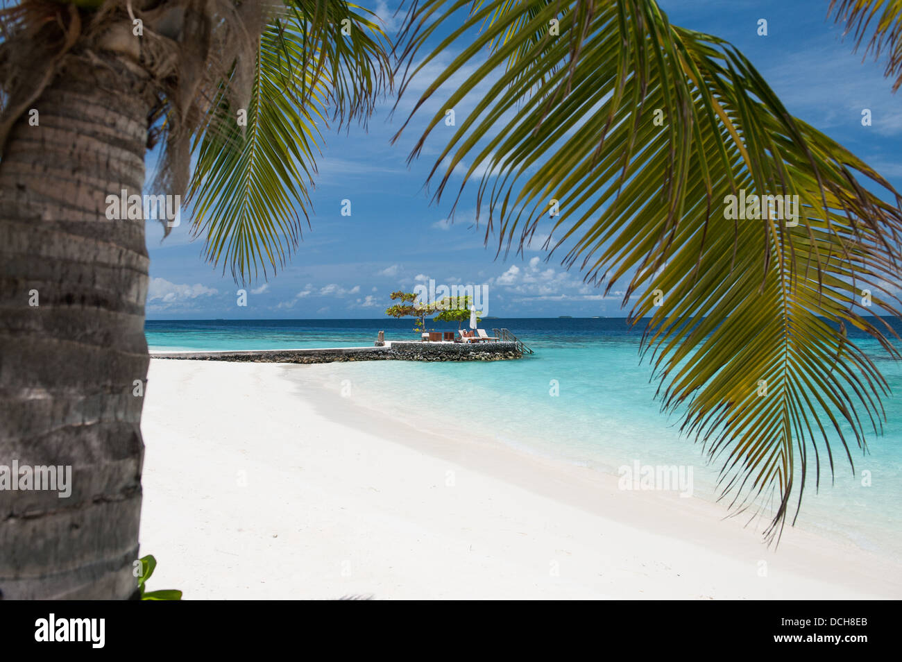 Huvafen Fushi maldives Stock Photo