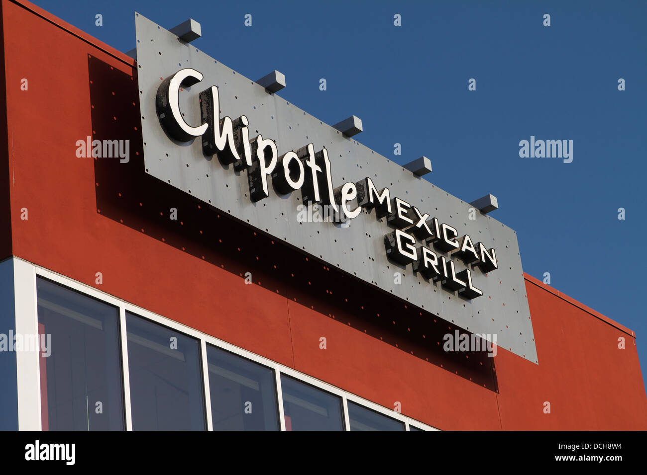Chipotle Mexican grill in Santa Ana Southern California USA Stock Photo