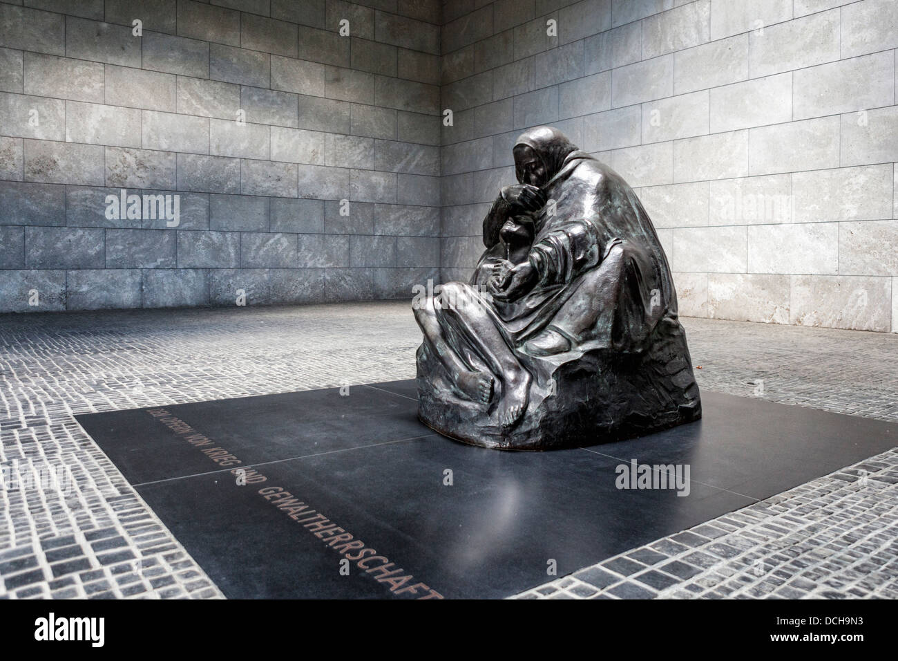 Kathe Kollwitz sculpture, 'Mother with her dead son', at the Neue Wacht  (New Guardhouse) memorial in Berlin Stock Photo - Alamy