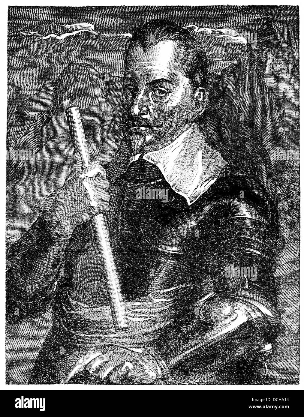 Wallenstein or Albrecht Wenzel Eusebius von Wallenstein, 1583 - 1634, commander of the imperial forces in the Thirty Years' War Stock Photo