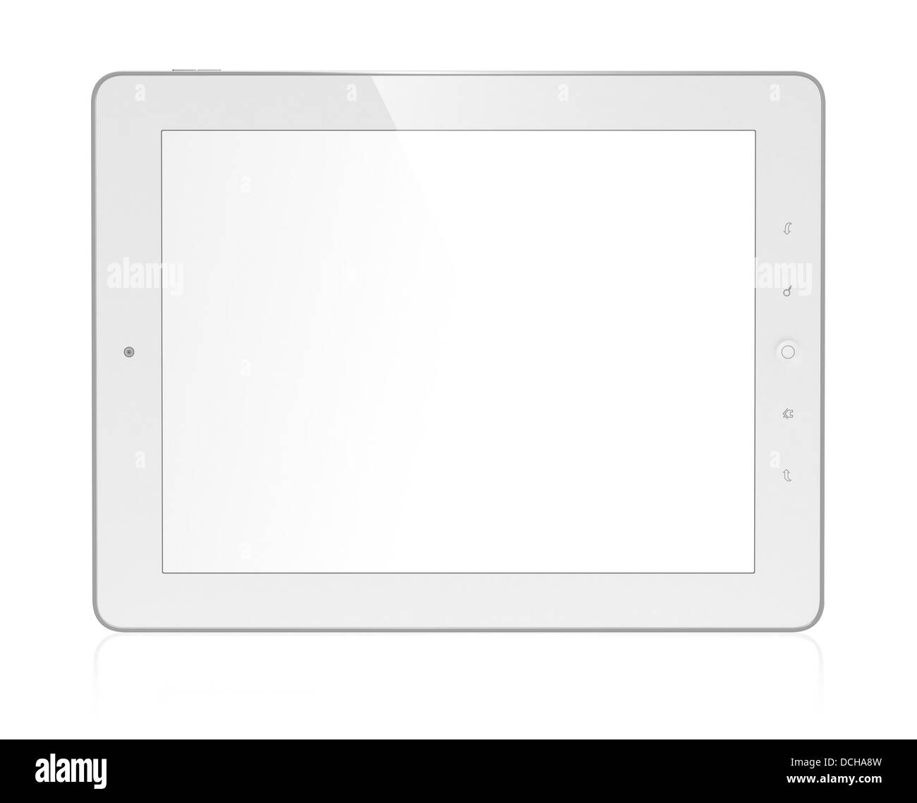 3D illustration of modern tablet computer isolated on white background ...