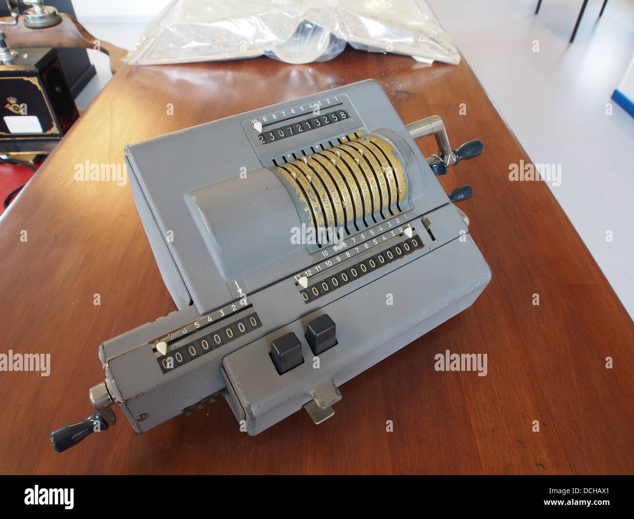 Mechanical calculator. Original Odhne, pic002 Stock Photo Alamy