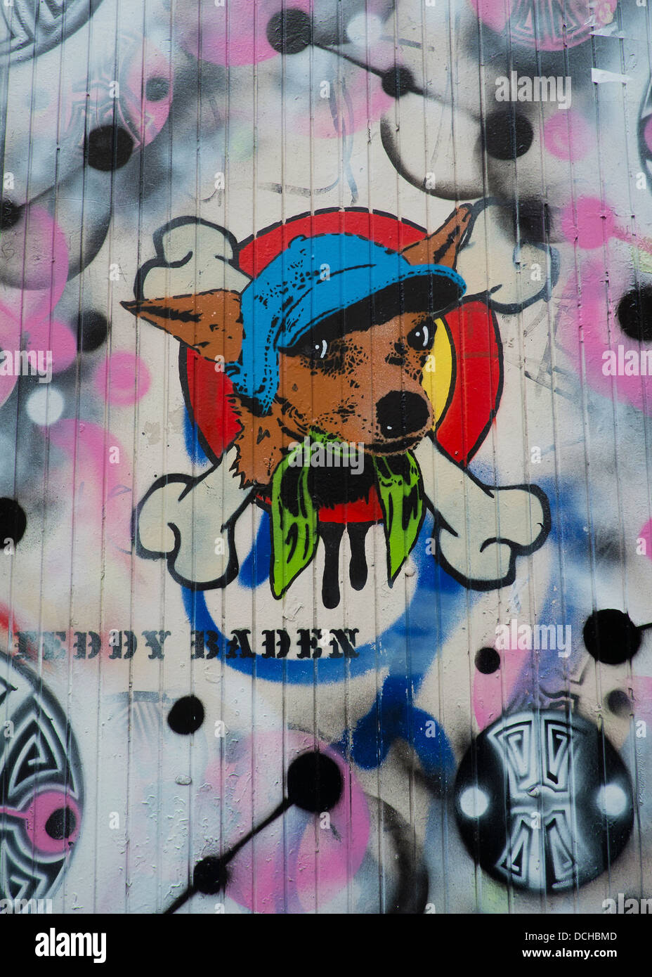 Street art grafitti in Brick Lane, London UK Stock Photo