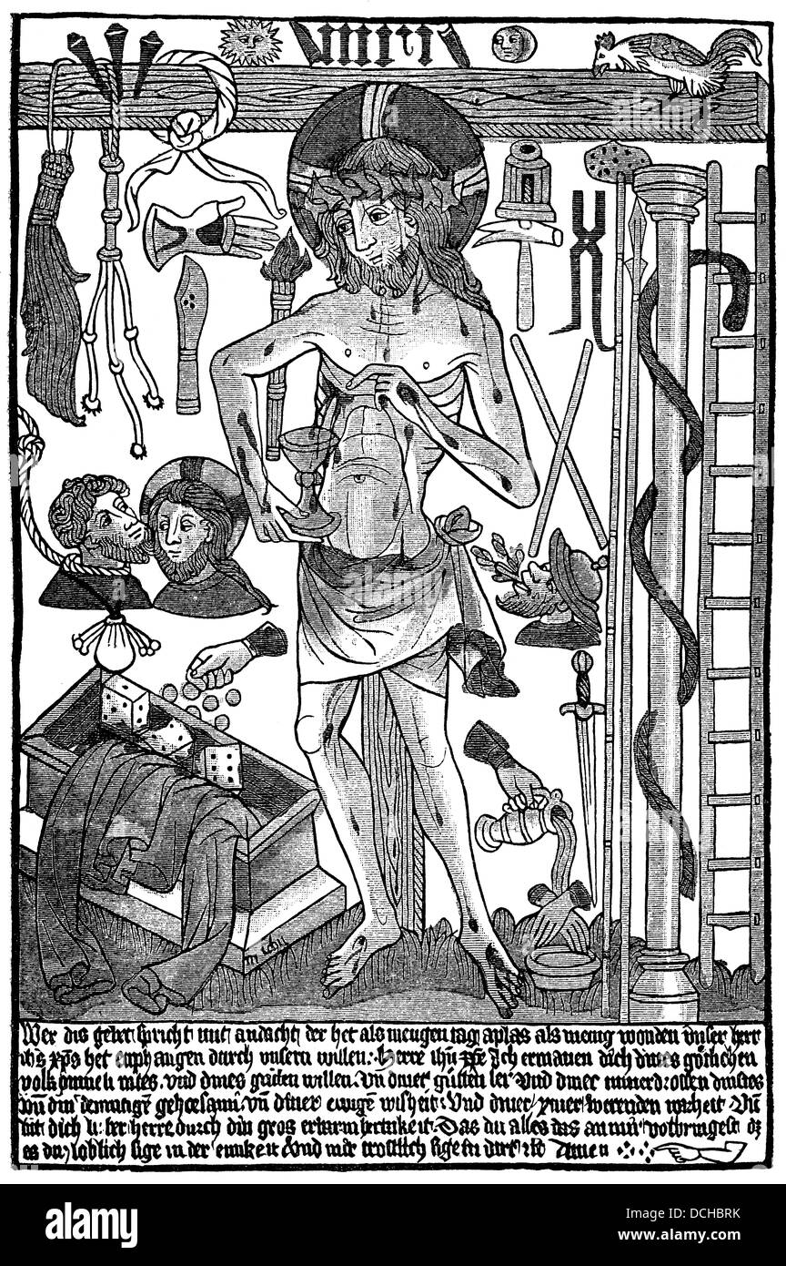indulgence poster from the 15th century, letter of indulgence, Germany