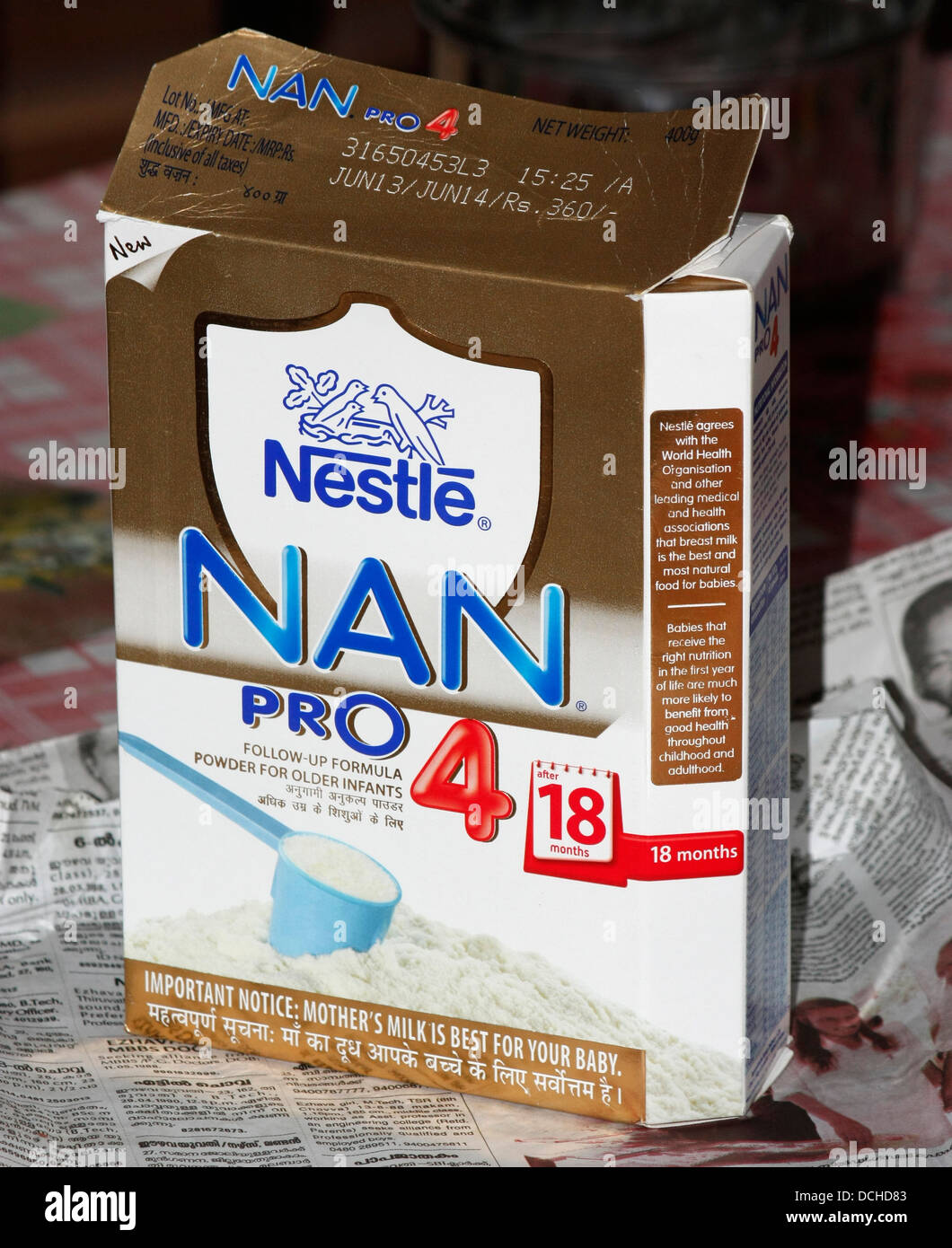 Nestle NAN baby milk powder Stock Photo - Alamy