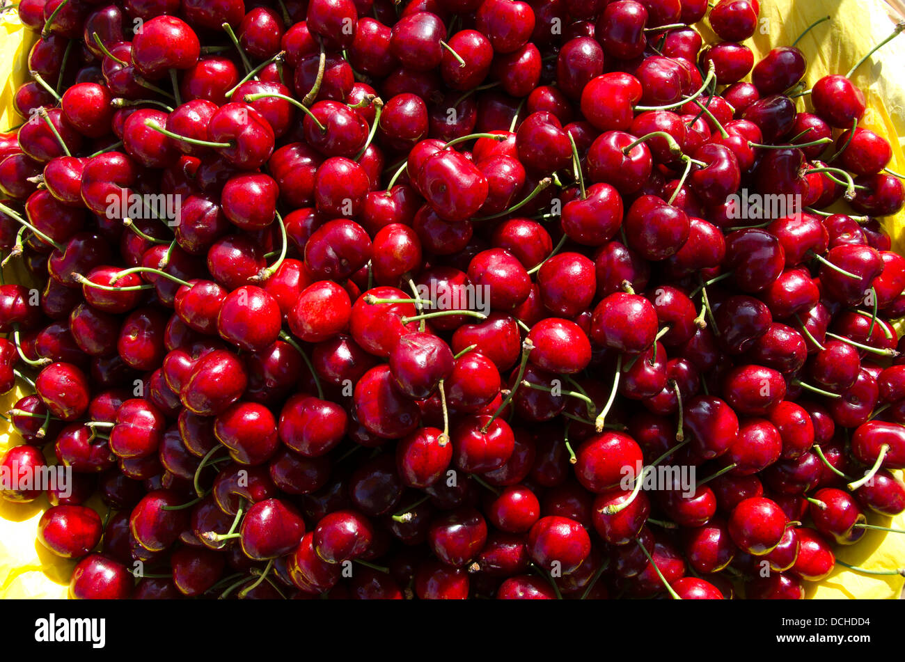 cherries in San Francisco, California Stock Photo
