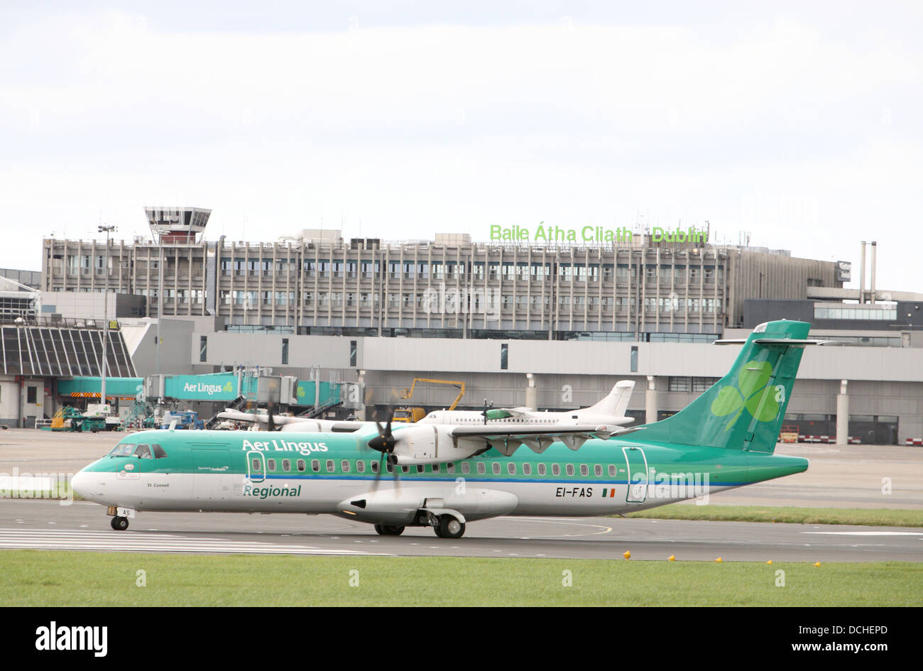 Aer lingus plane at dublin airport Stock Photo