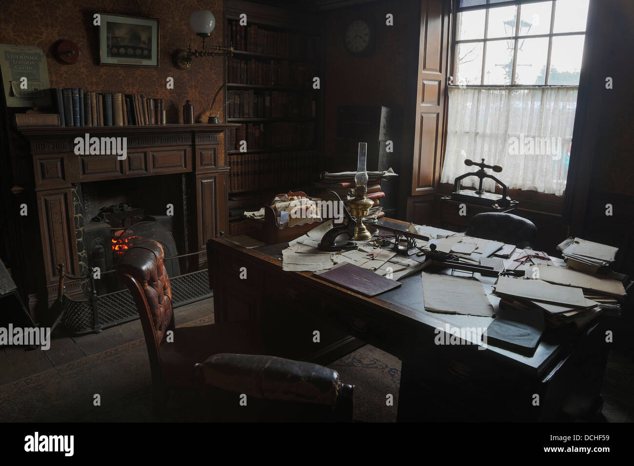 The soliciters office, Beamish Open Air Museum, County Durham Stock Photo