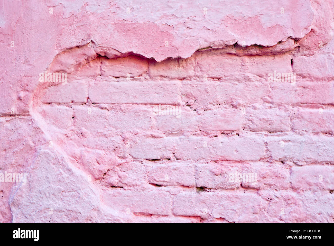 Old pink brick wall as urban background Stock Photo Alamy