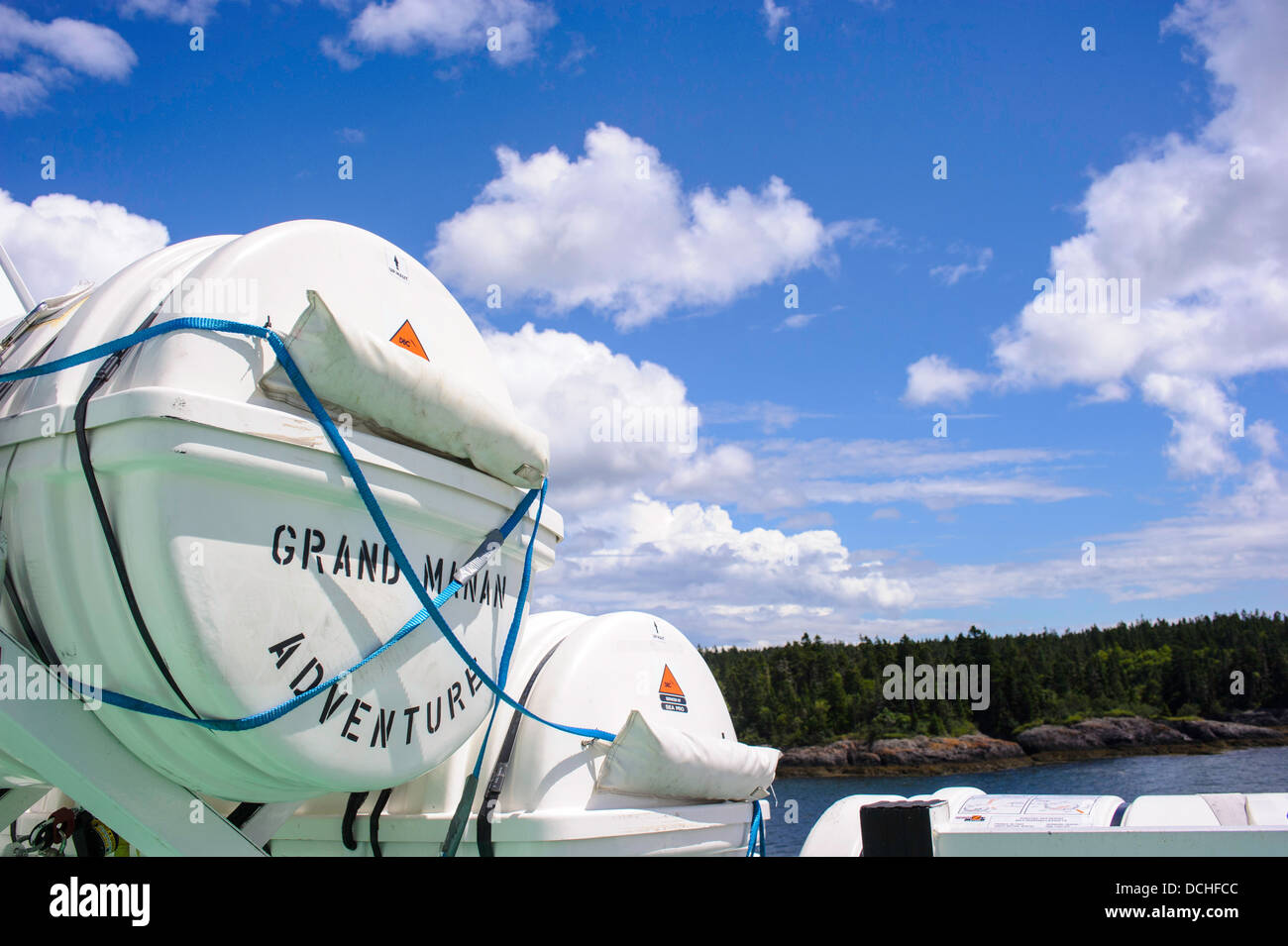 Grand Manan Ferry running to Grand Manan Island in the Bay of Fundy