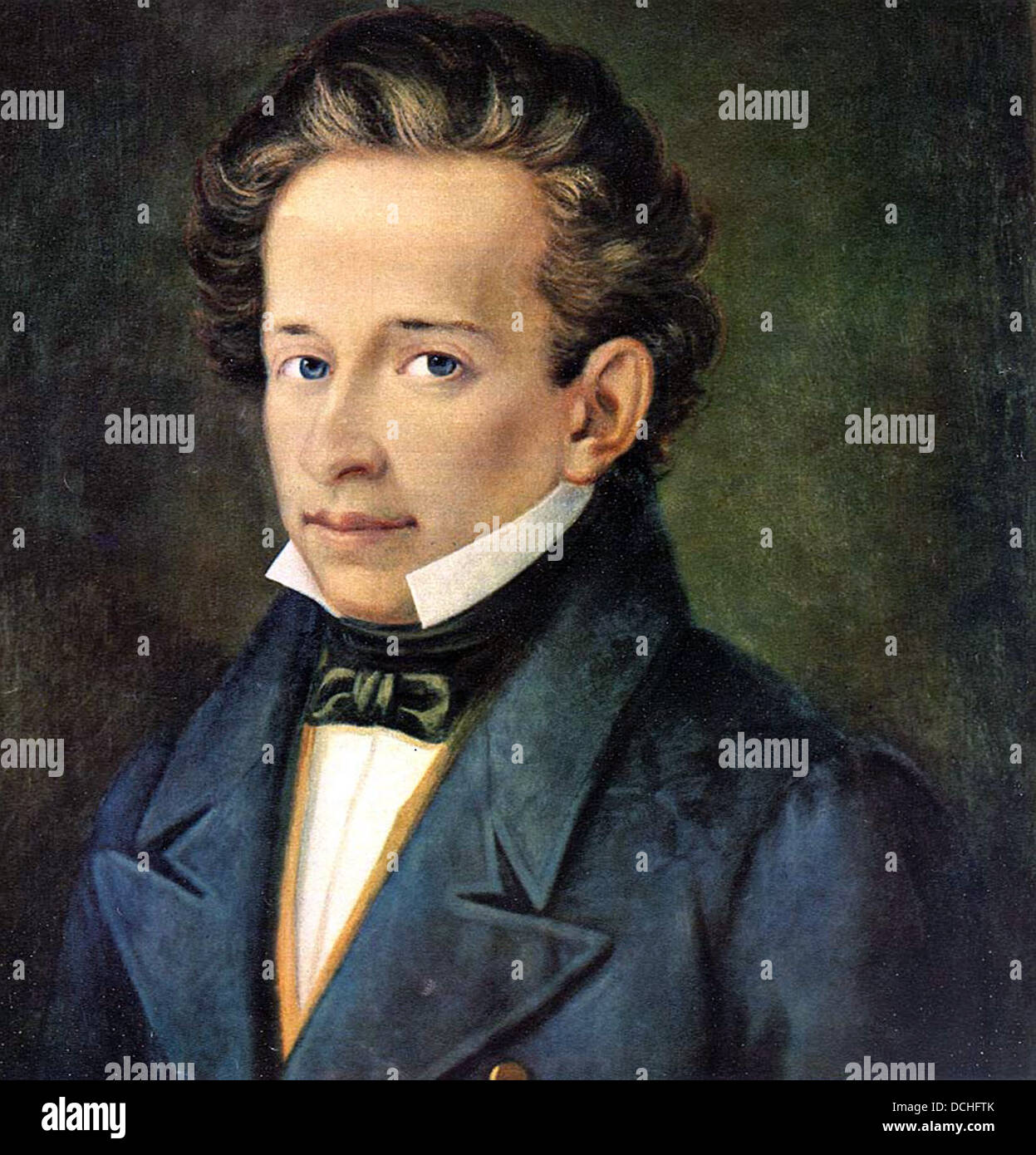 Giacomo Leopardi, Italian poet Stock Photo