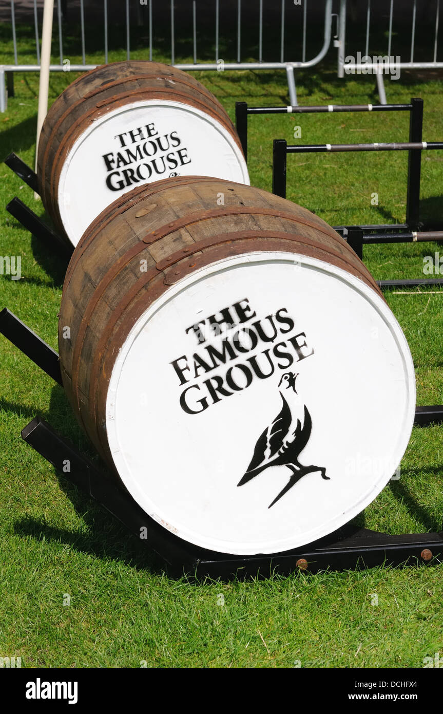 Heavy whisky barrel Stock Photo Alamy