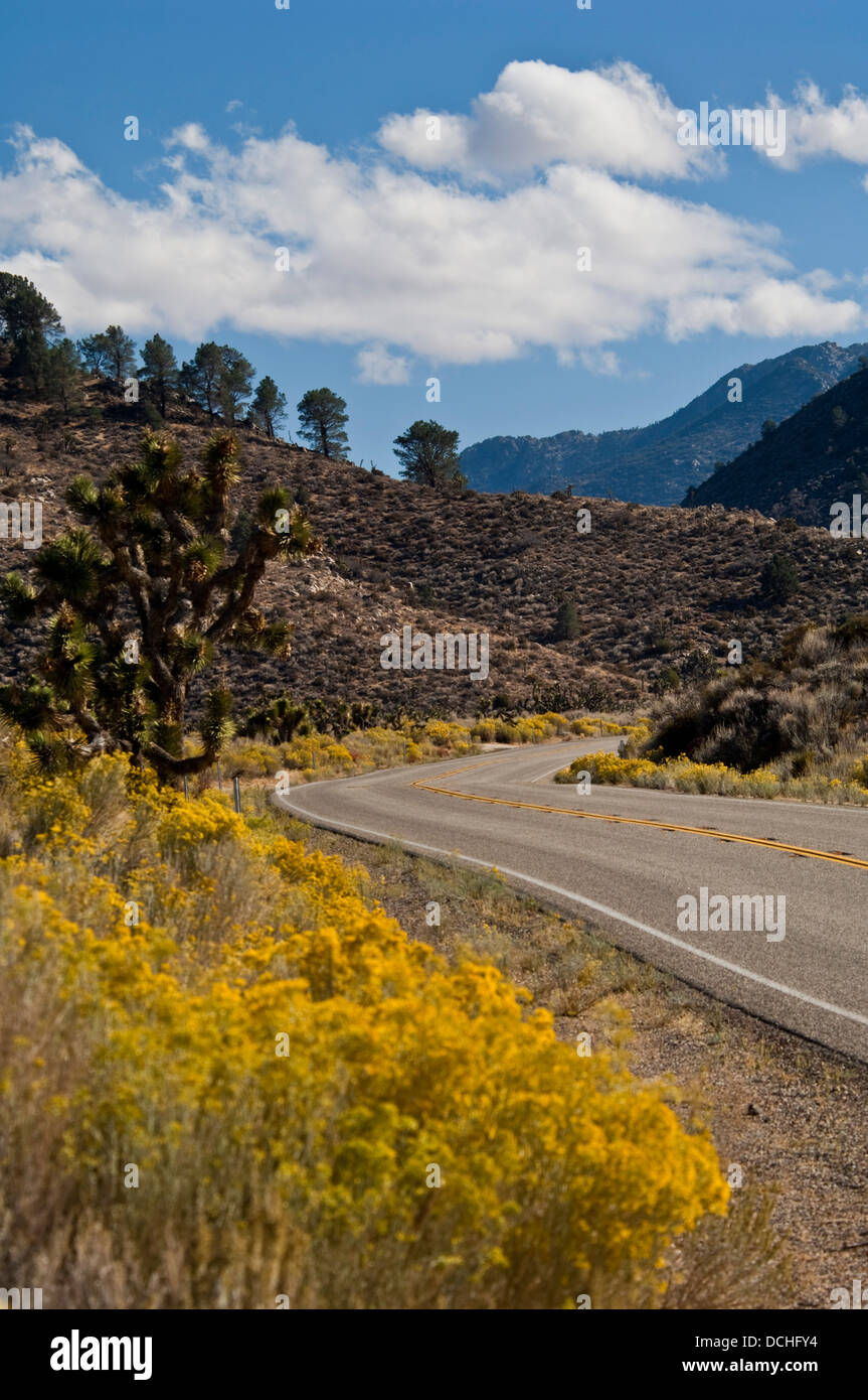 Highway Route 178 near Walker Pass, Kern County, California Stock Photo