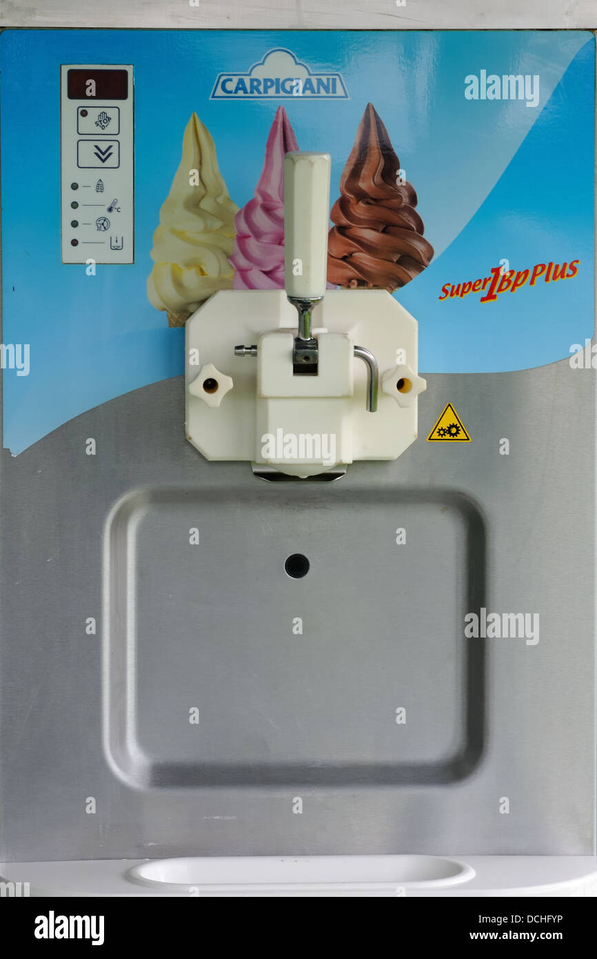 Carpigiani soft scoop ice cream dispenser Stock Photo Alamy
