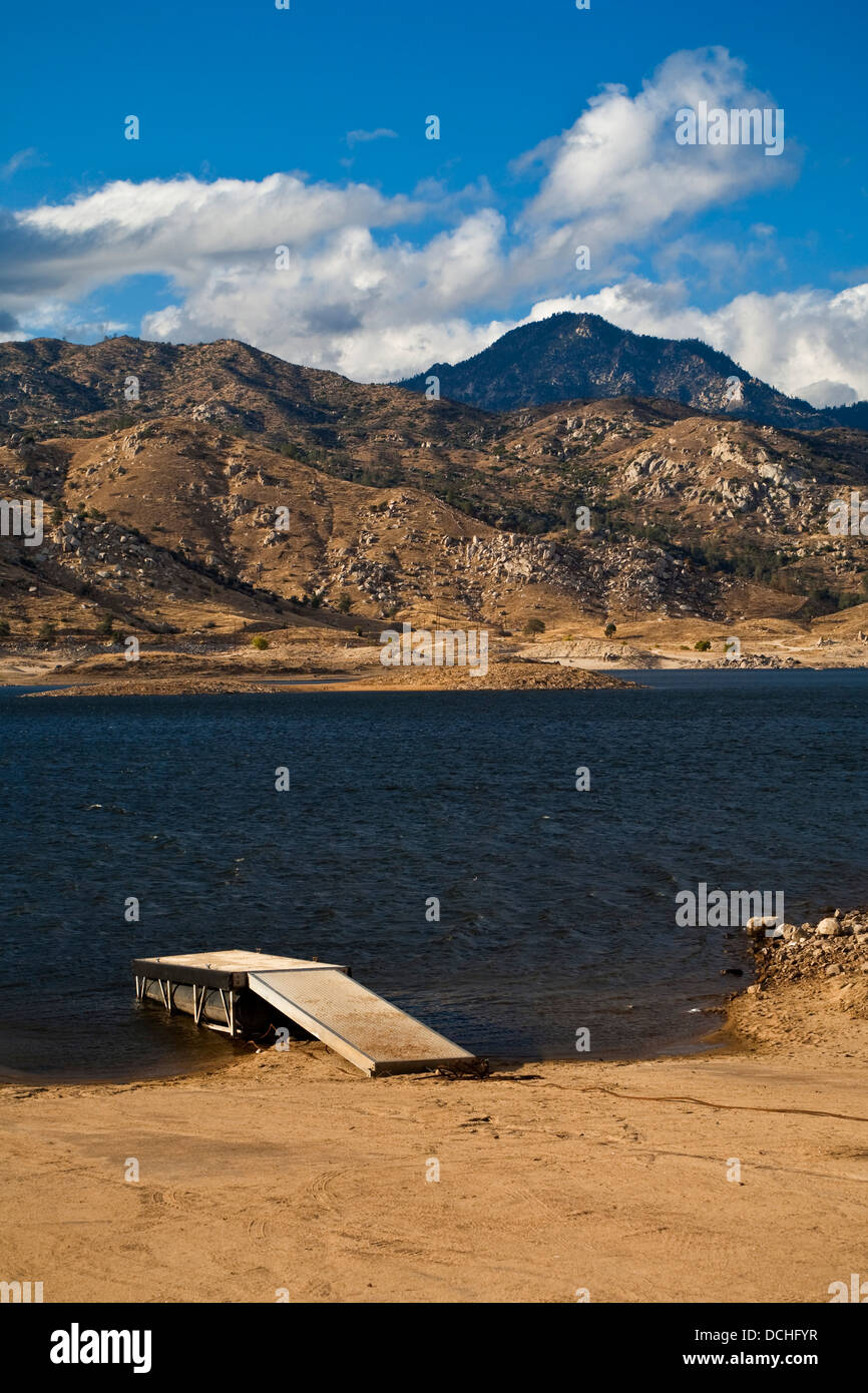 Low water level in Kern County, California Stock Photo