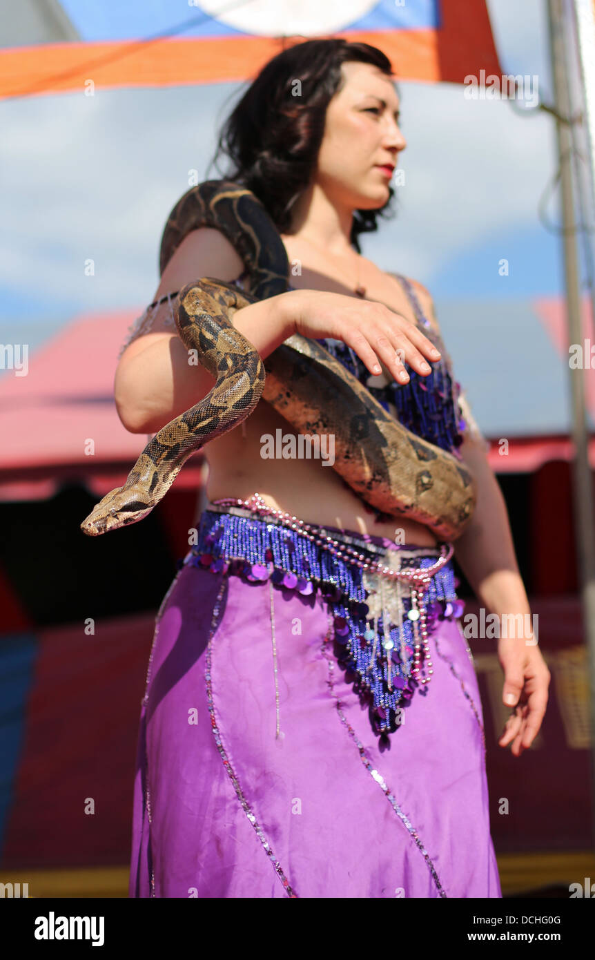 Woman snake charmer hires stock photography and images Alamy