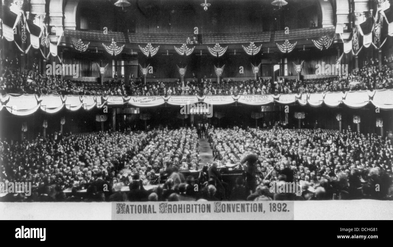 National Prohibition Convention, 1892 Stock Photo