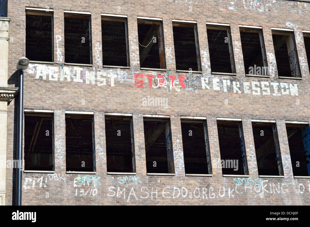 Westmoreland House building in Stokes Croft Bristol England Uk. Stock Photo