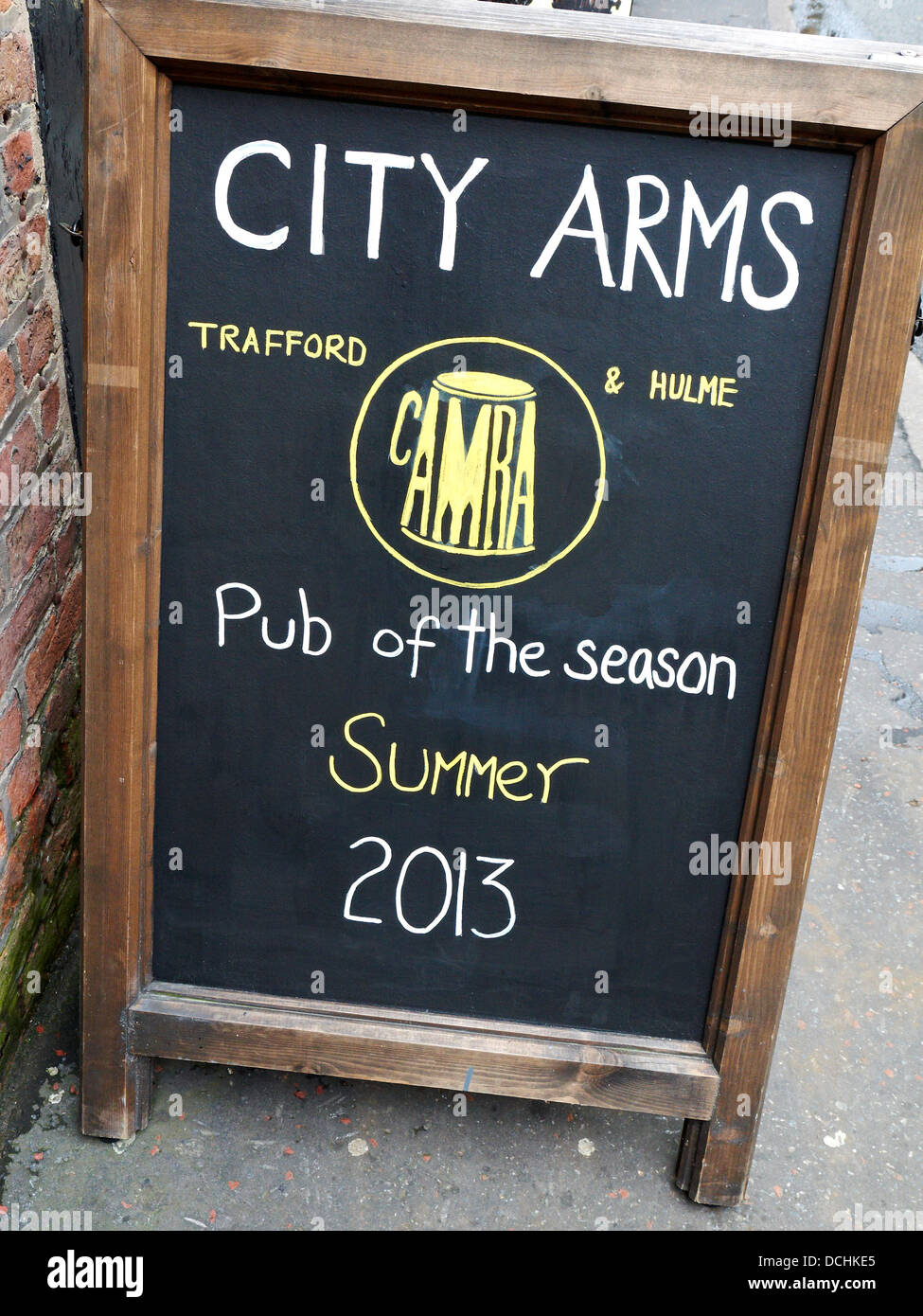 The City Arms pub of the season, summer 2013 in Manchester UK Stock Photo