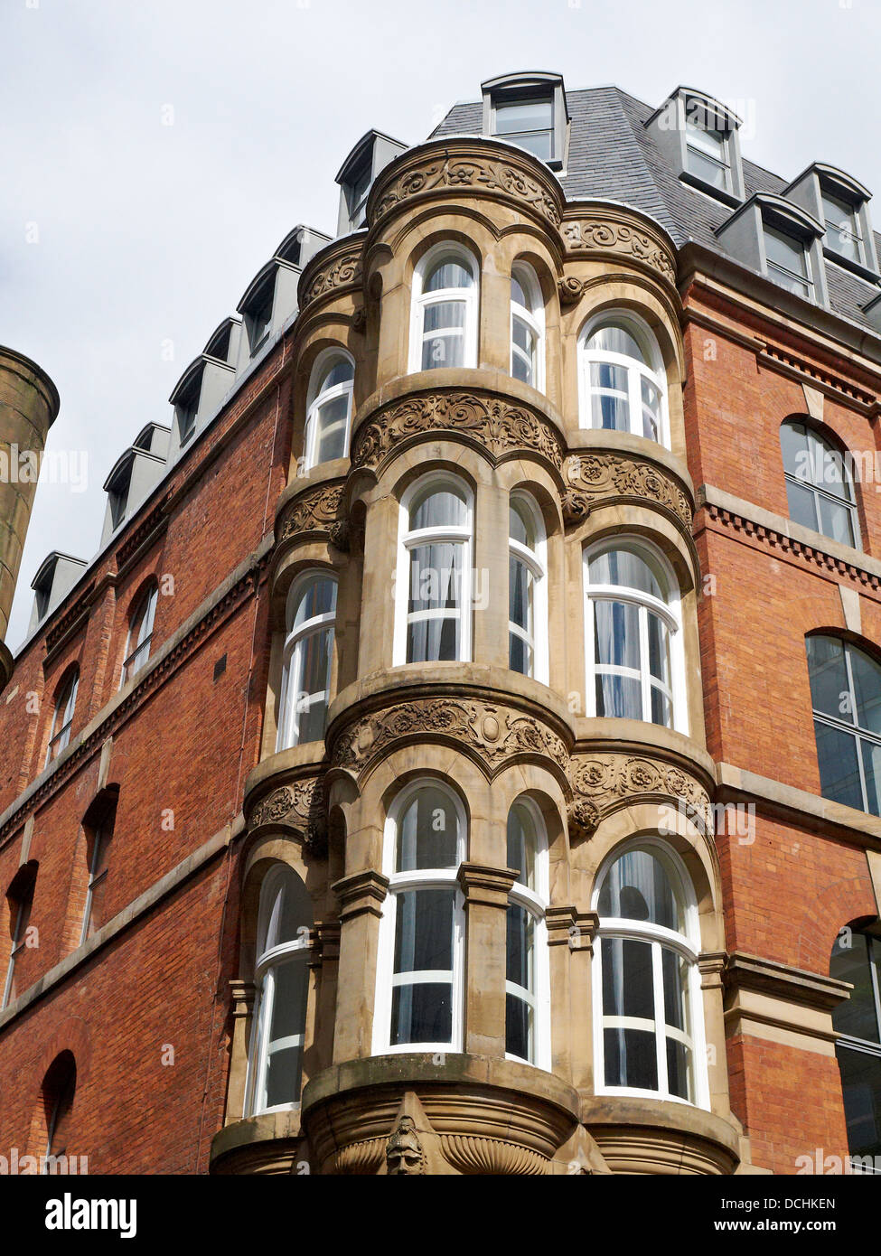 Window detail of Clarence House in Manchester UK Stock Photo Alamy
