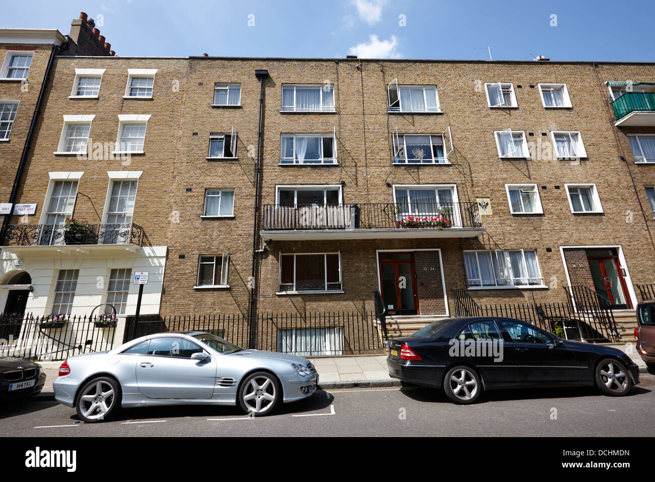 flats at 20-22 balcombe street London site of the balcombe street IRA siege in 1975 England UK Stock Photo