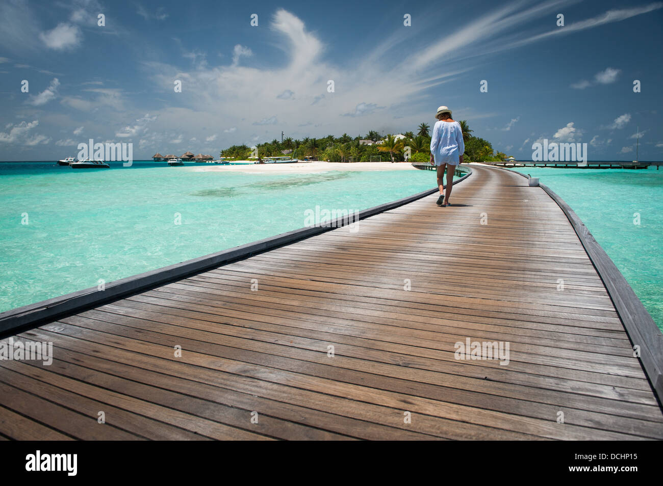 Huvafen Fushi Maldives Stock Photo Alamy