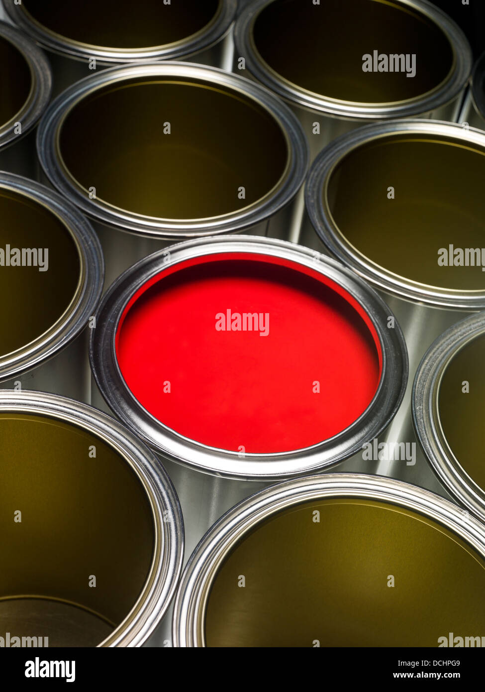 Red Paint can Stock Photo Alamy