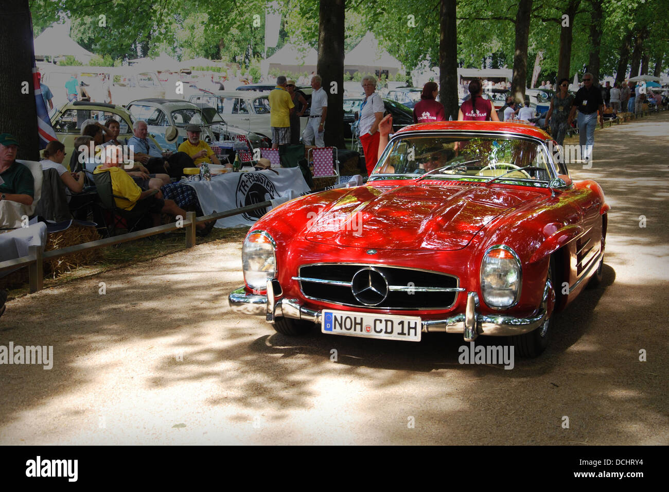 1950s Mercedes Benz 300 SL Gullwing coupe at Classic Days Schloss Dyck Germany Stock Photo