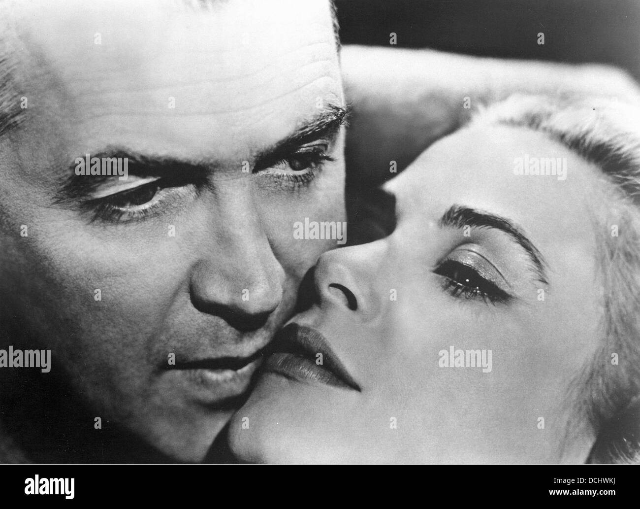 REAR WINDOW James Stewart, Grace Kelly Directed by Alfred Hitchcock. Paramount, 1954. Stock Photo